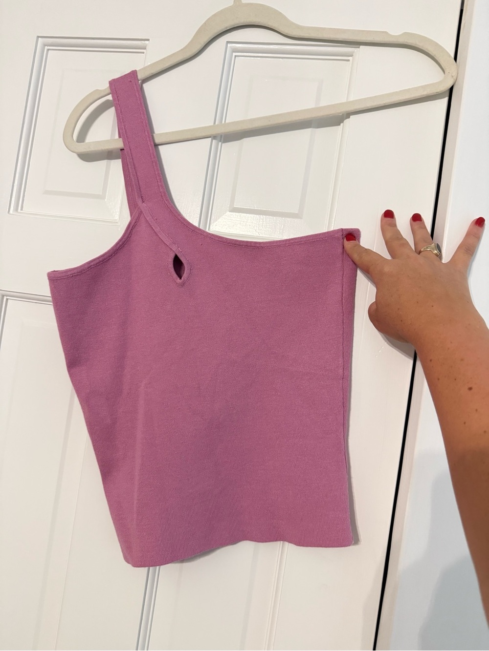 Heartloom One-Shoulder Knit Camisole